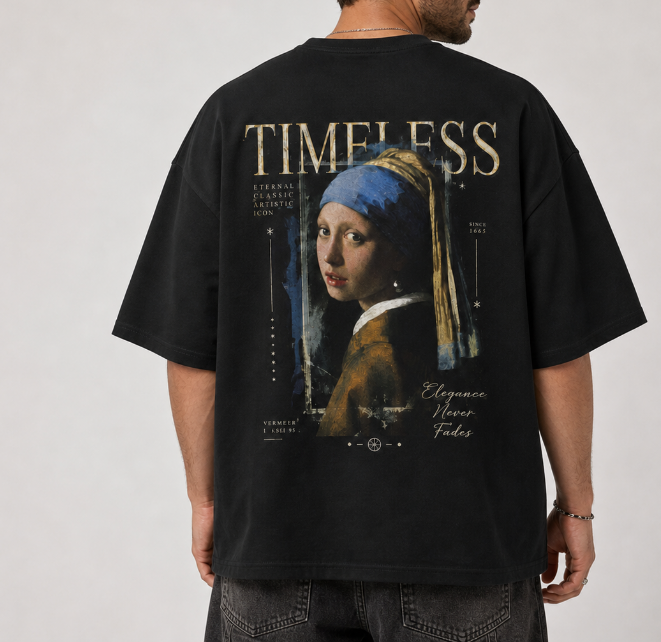TIMELESS – Premium Oversized Graphic T-Shirt