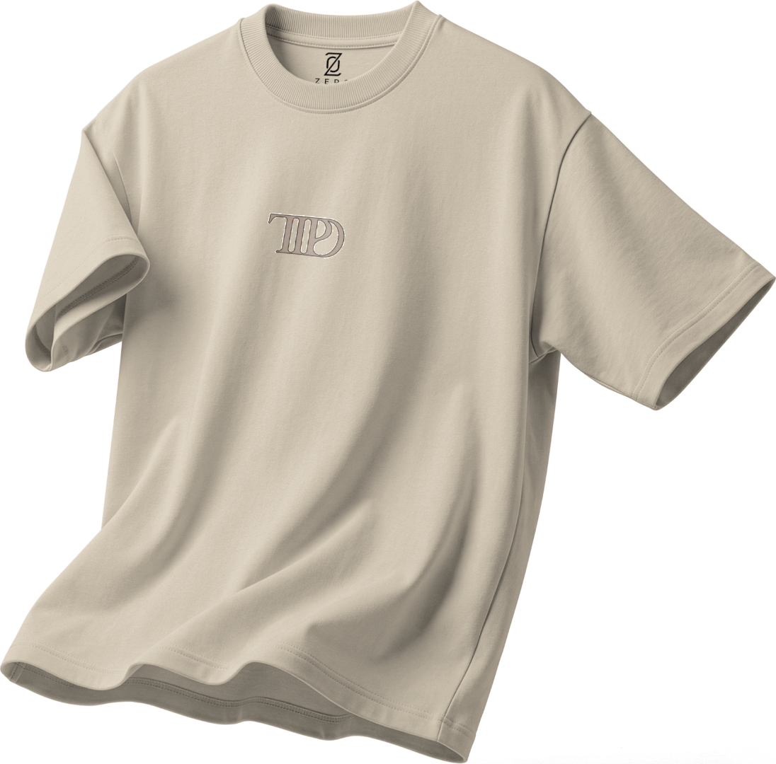Vintage Singer-Inspired Scrapbook Graphic Oversized T-Shirt | 240 GSM Premium Cotton | Front & Back Print | Unisex Streetwear